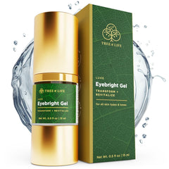 Tree of Life Eyebright Gel bottle for hydrating under-eye care.