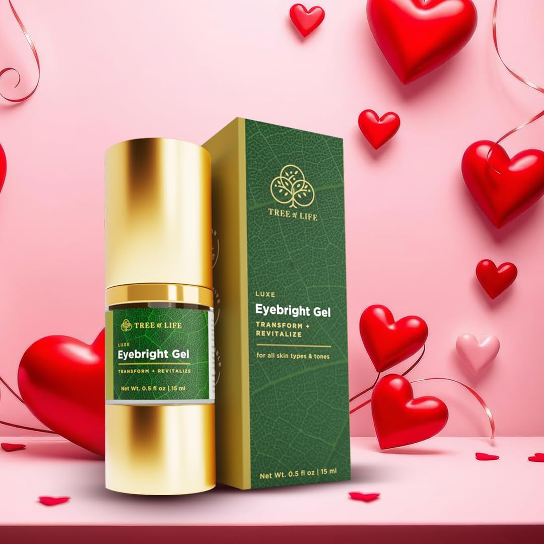 Close-up of Tree of Life Eyebright Gel promotes smoother under-eye appearance.