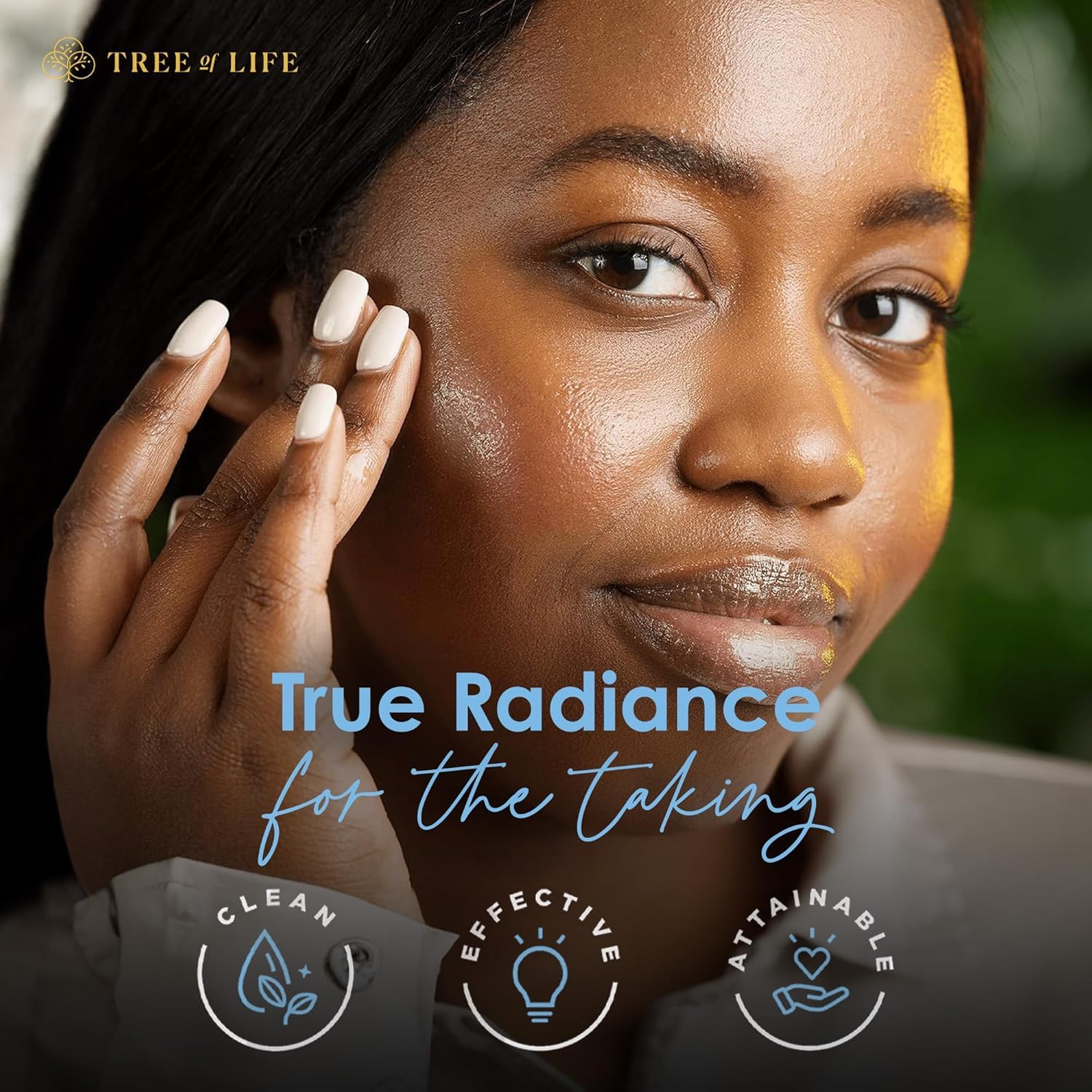 Tree of Life Hyaluronic Serum packaging ready for daily routine.