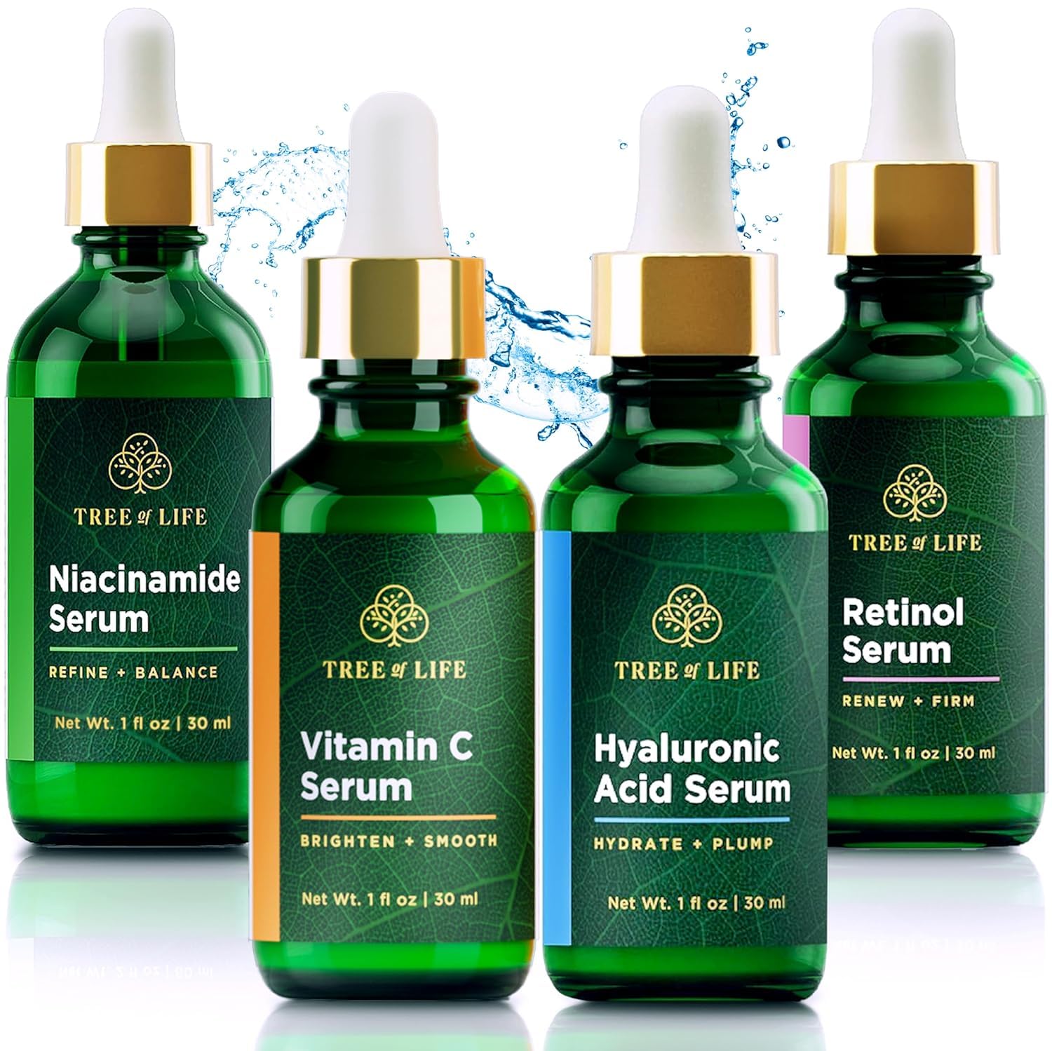 Tree of Life niacinamide serum bottle for refined pores and even tone.
