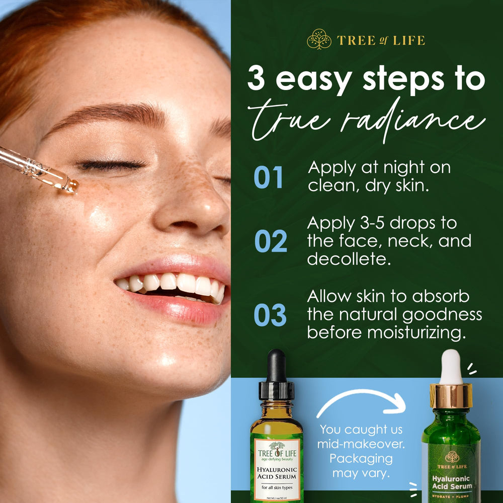 Tree of Life Serum for sensitive skin offers gentle care.