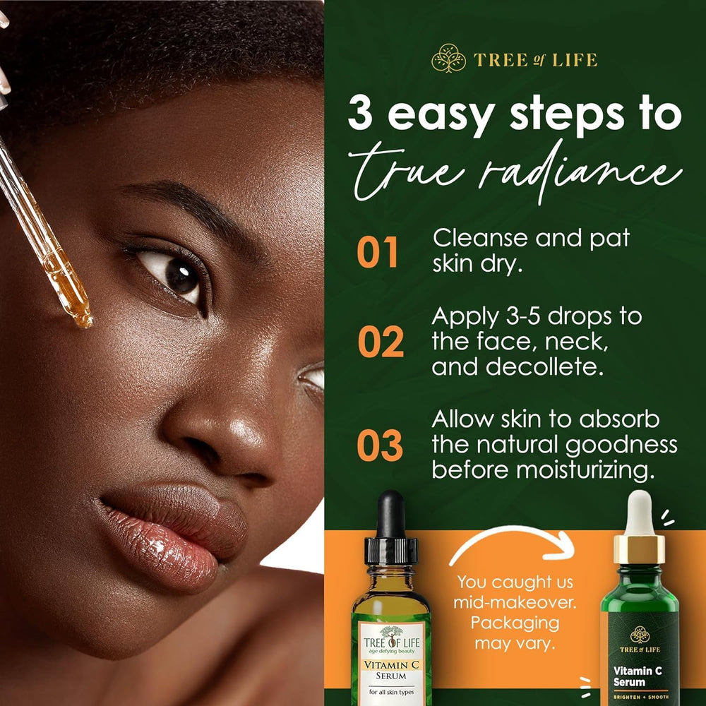 Tree of Life skincare set packaging open, ready for a streamlined daily routine.