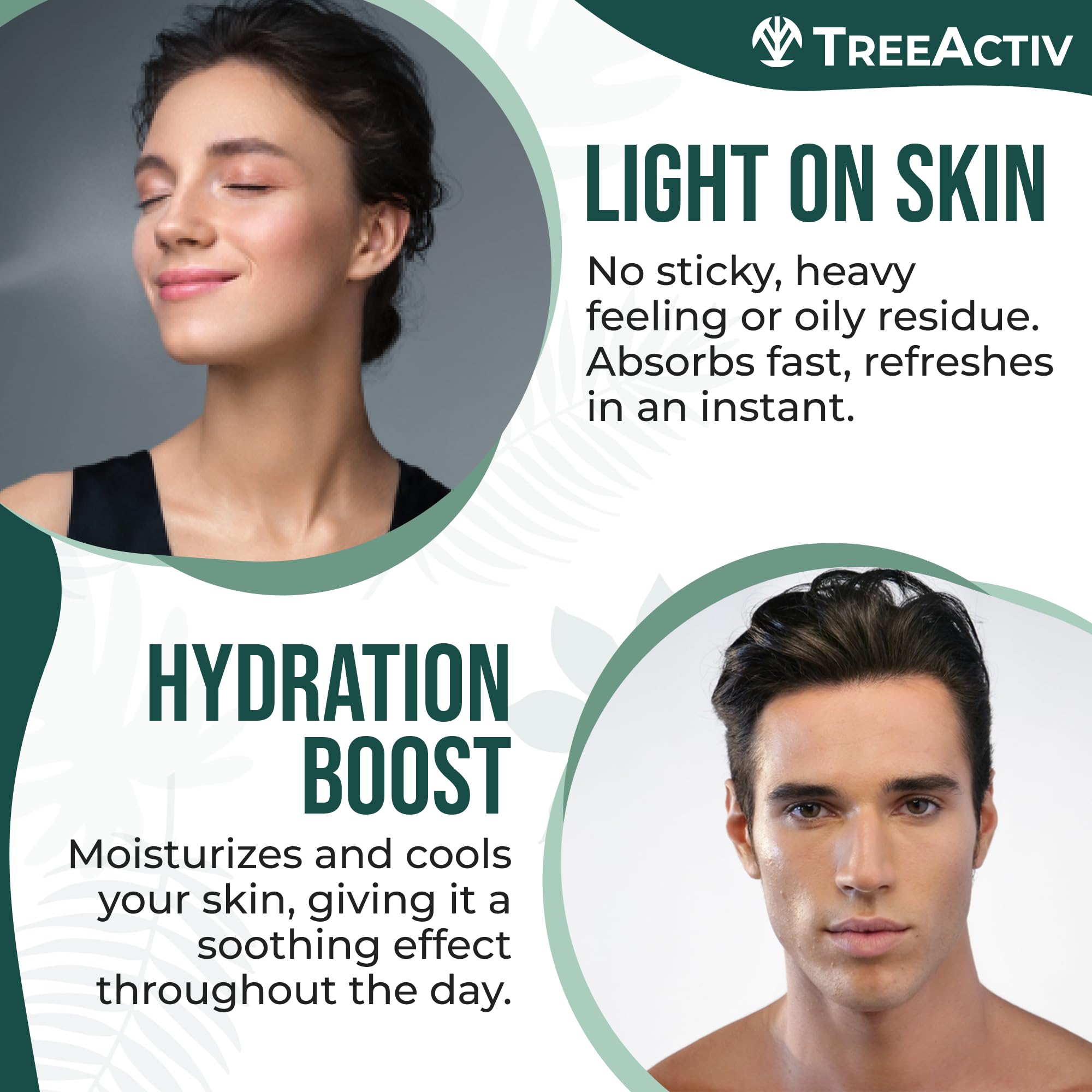 TreeActiv Aloe vera soothing splash on clean skin