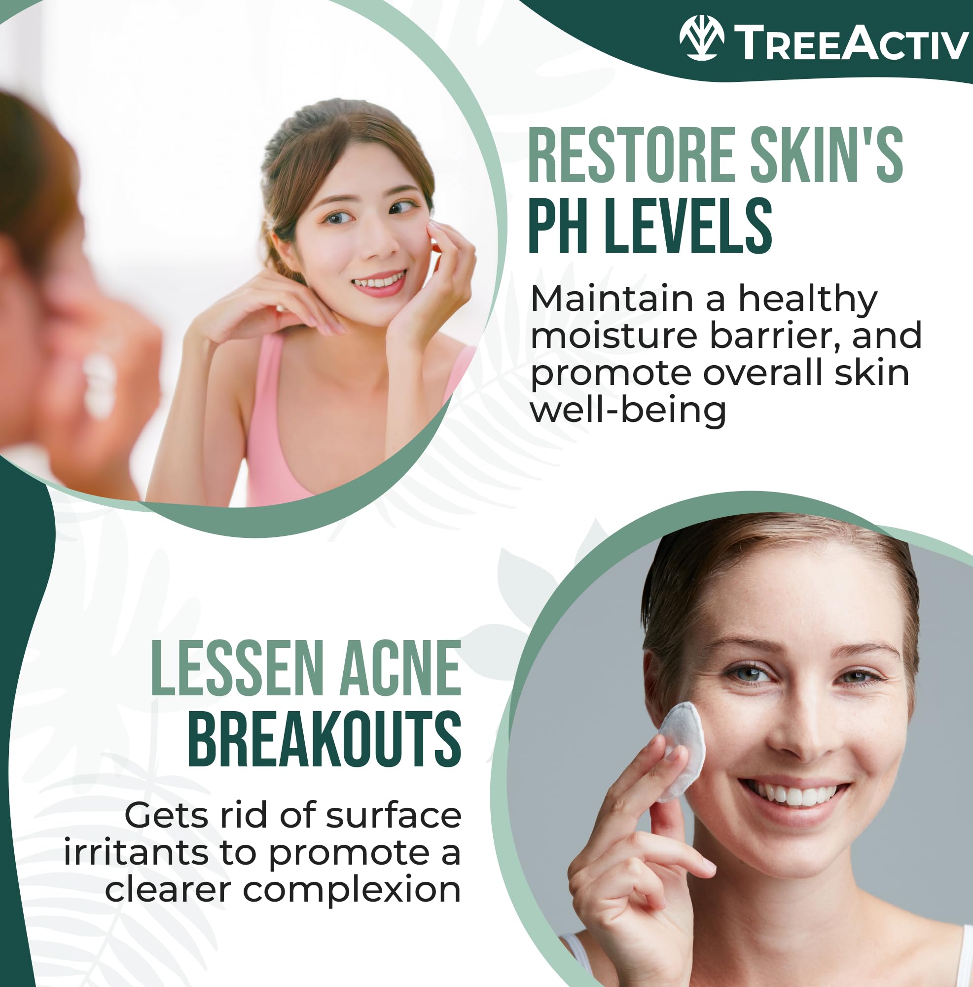 TreeActiv Balancing Herbal Toner witch-hazel focus for pore refinement naturally.