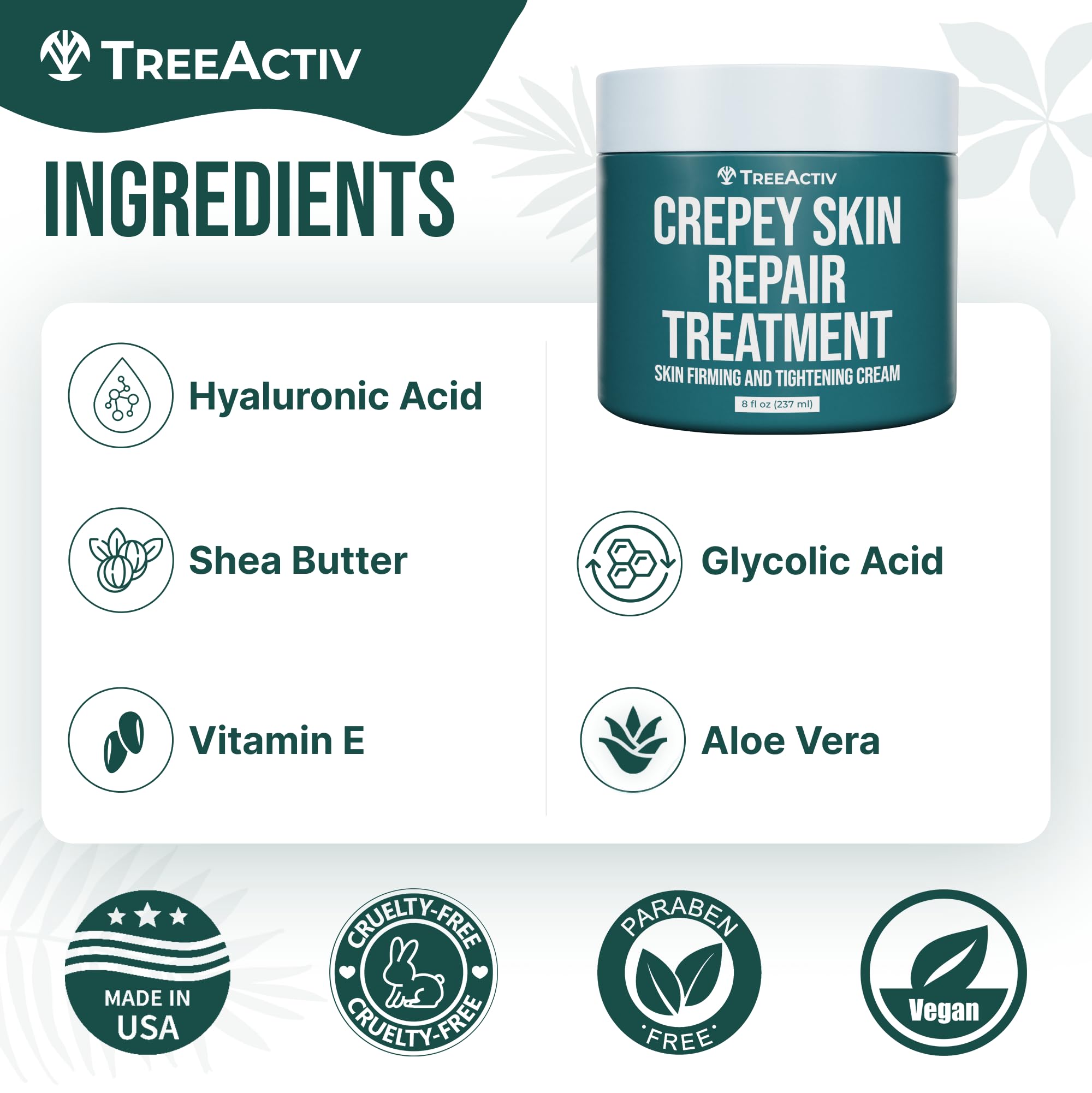Hands applying TreeActiv cream to affected area for quick absorption