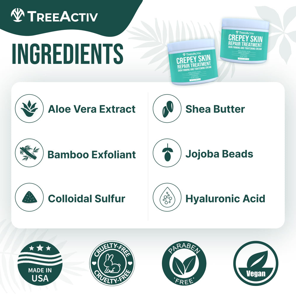 TreeActiv face and neck application demonstrating gentle daily use.