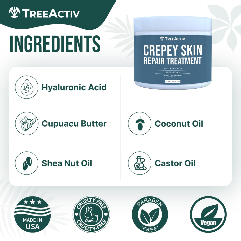 Hyaluronic acid formula supports moisture with TreeActiv Cream.
