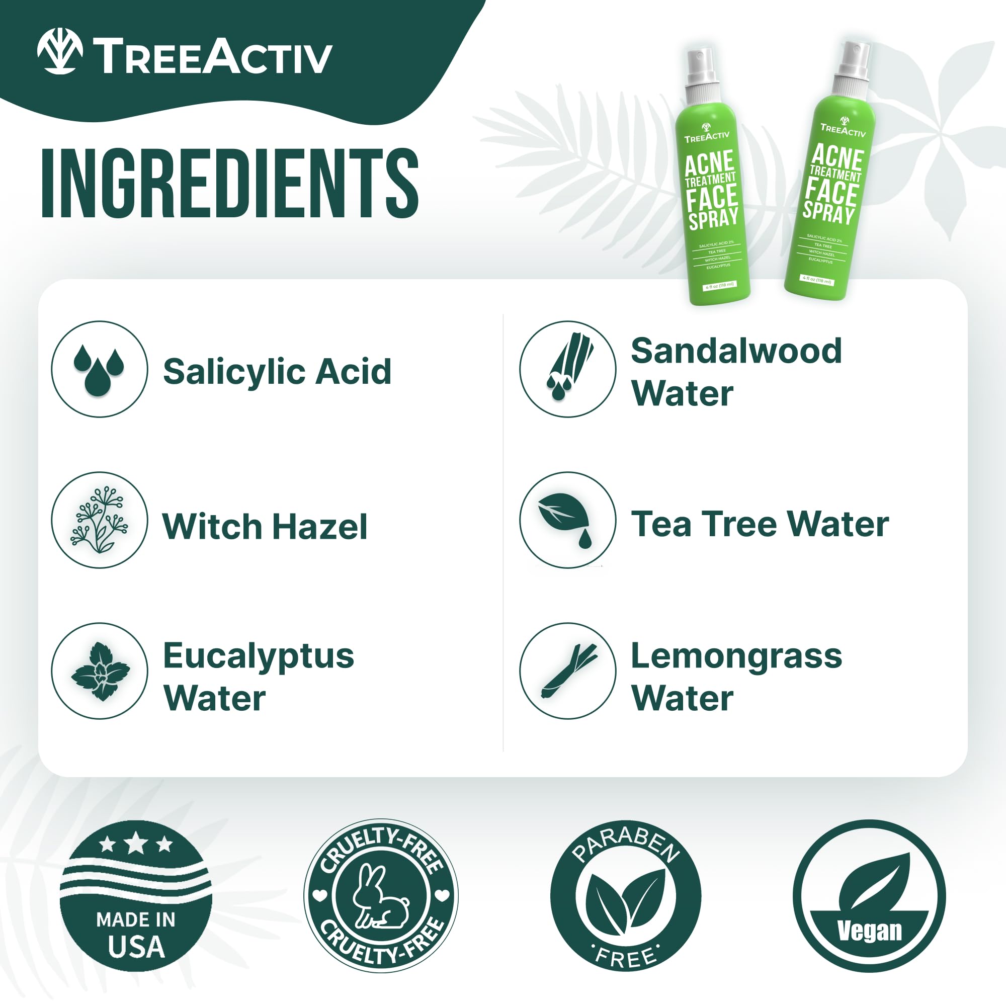 TreeActiv Eucalyptus water-based toner for clearer pores