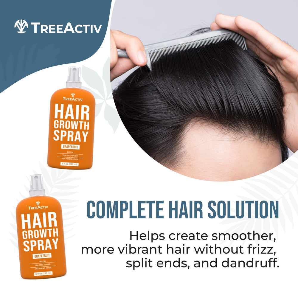TreeActiv formula with lavender, tea tree, and aloe supports a healthy scalp.