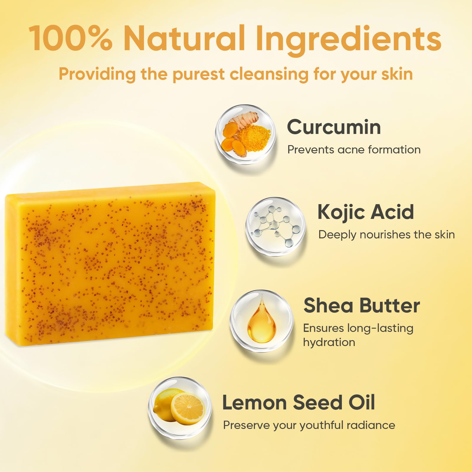 Treeroot soap features shea butter and coconut oil for deep moisture.