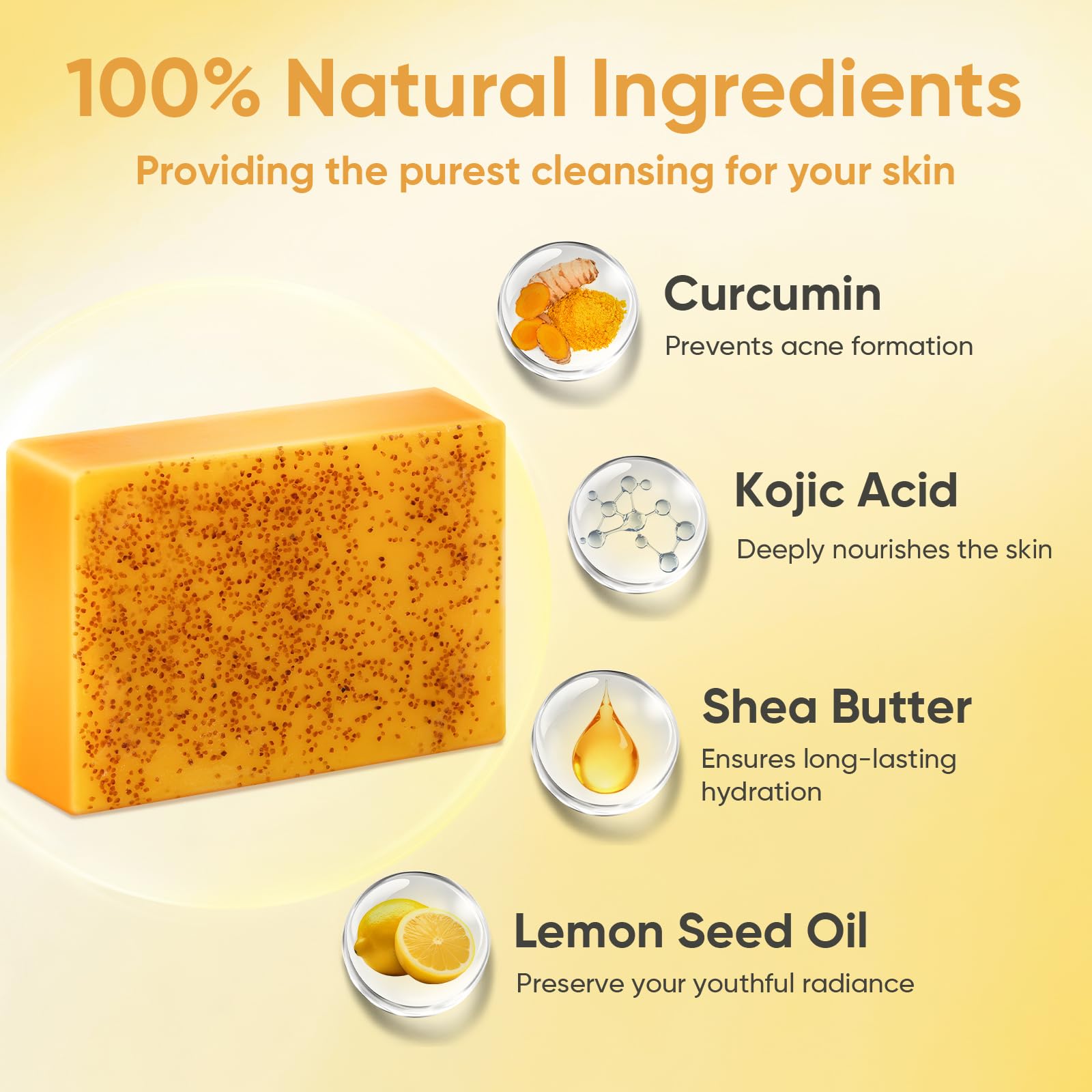 Treeroot Turmeric Soap lather forming rich foam for cleansing.