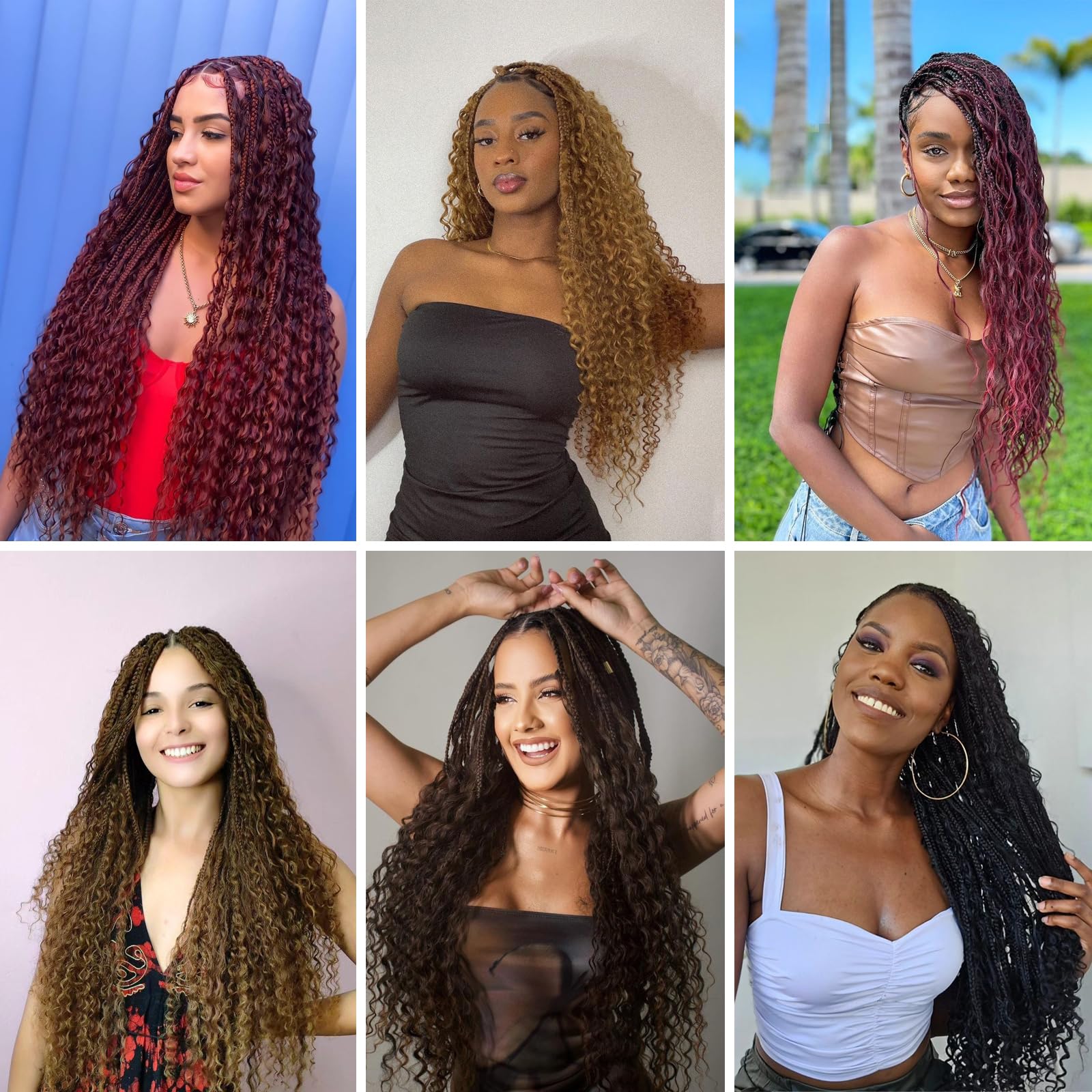 Trekci Ocean Wave crochet hair soft synthetic fibers blend with natural hair.