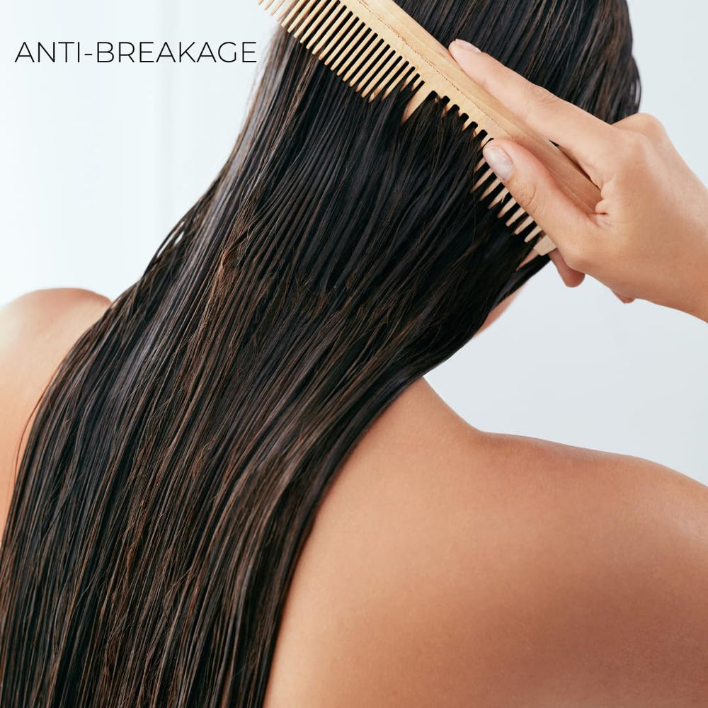 TRENDSTARTER conditioner detangling use showing smooth comb-through