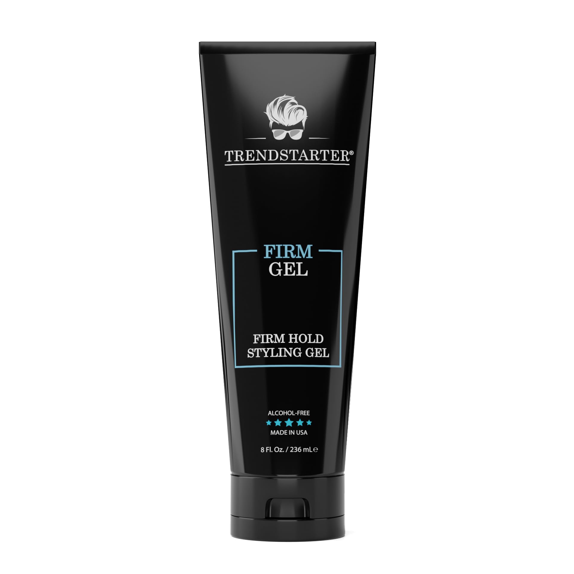 TRENDSTARTER Firm Gel bottle front view showing natural shine and all-day hold.