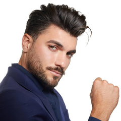 TRENDSTARTER mens firm hold pomade tin open reveals texture for easy scoop.