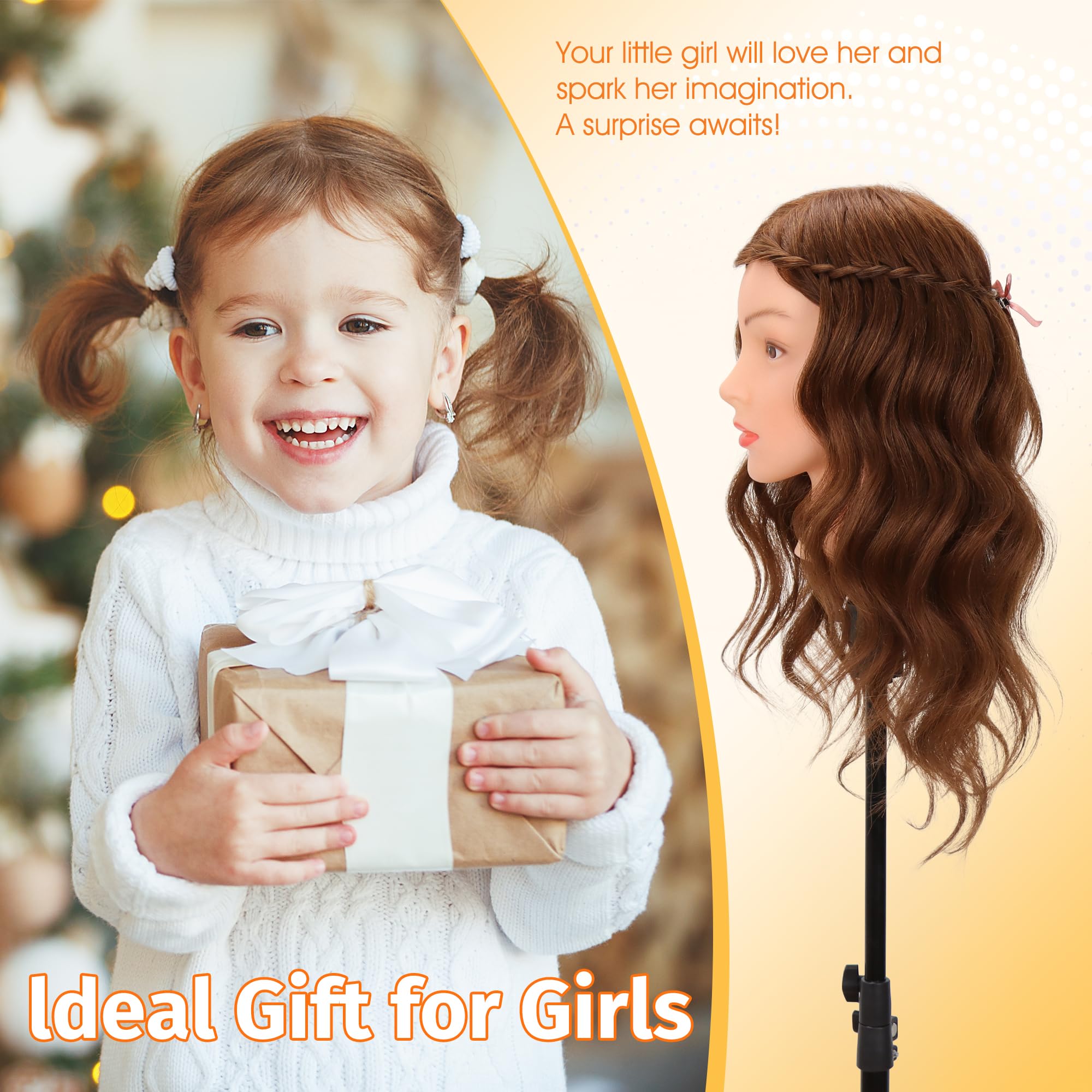 Treosida hair-styling head offers curling and straightening practice with natural texture
