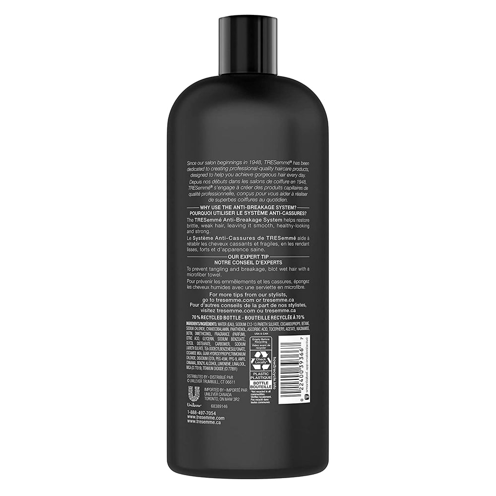 TRESemmé Anti-Breakage bottle side highlighting packaging for ongoing daily care