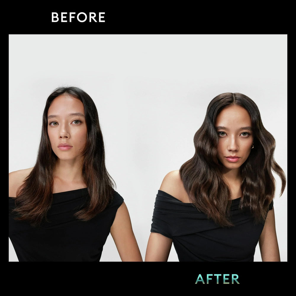 TRESemmé Anti-Frizz close-up demonstrating frizz control during styling.