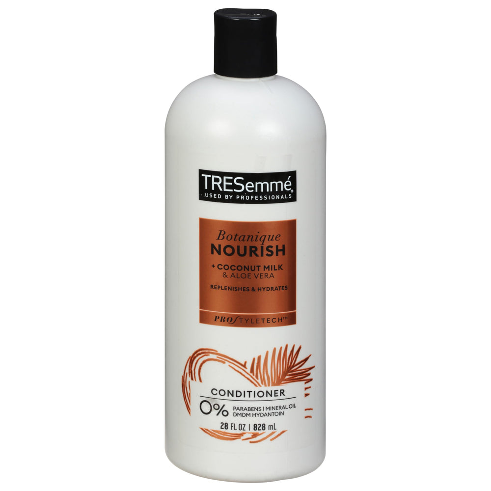 TRESemmé après-shampooing nourrissant lait de coco et aloé, bouteille pour soin capillaire quotidien