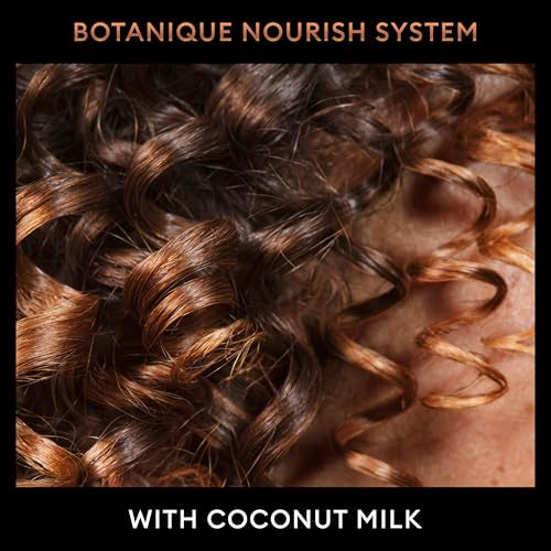 Shiny, manageable hair result is pictured after use.