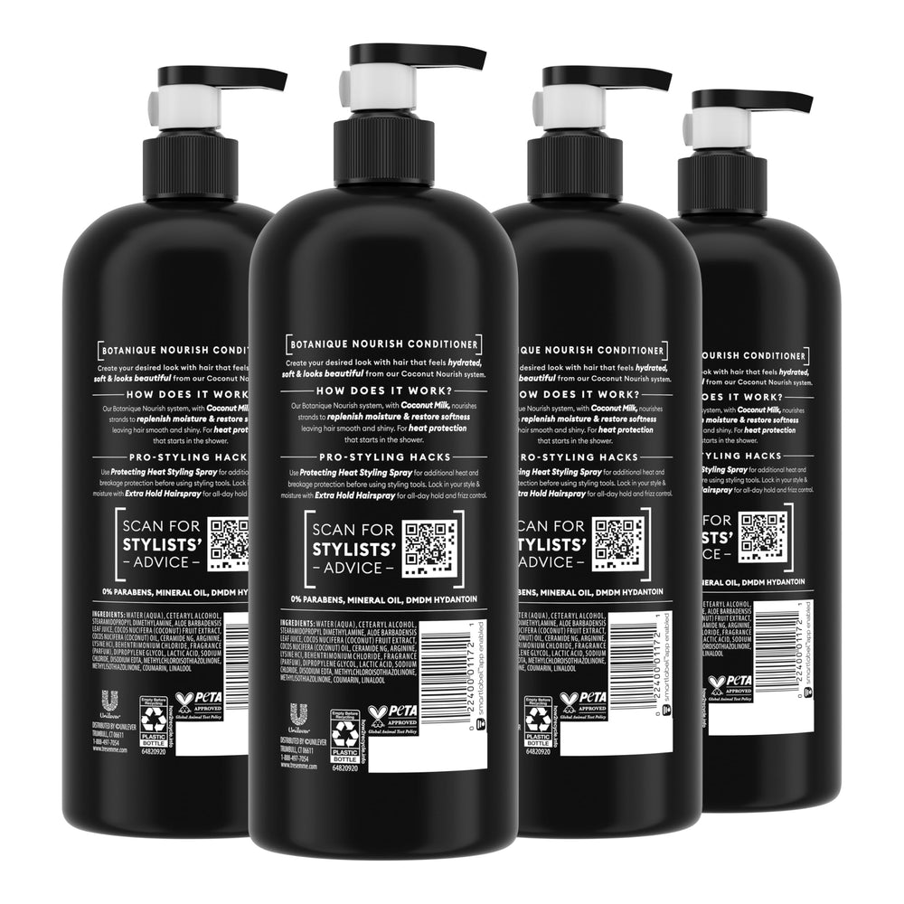 4-pack side view shows easy-to-use bottle design for daily care.