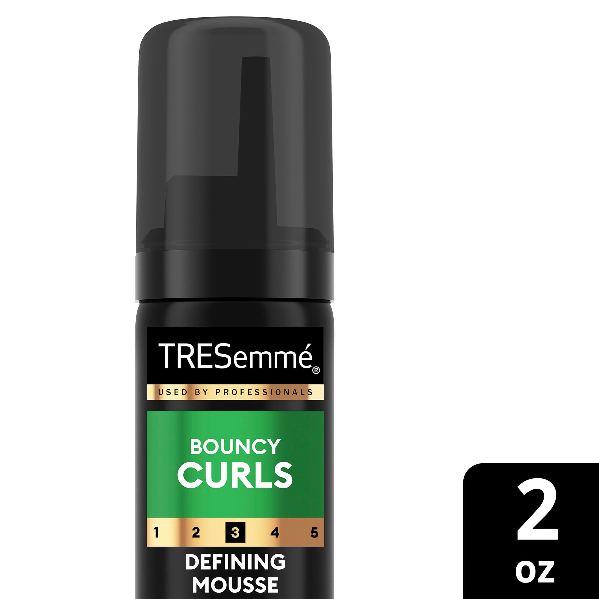 TRESemmé Defining Mousse finish after styling with frizz control.