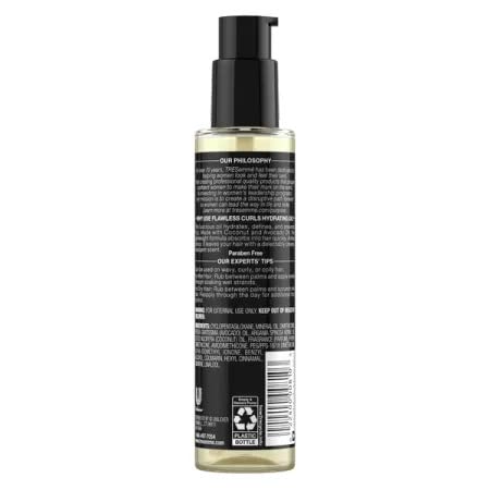 TRESemmé Flawless Curls Hydrating Oil pump for easy, mess-free application