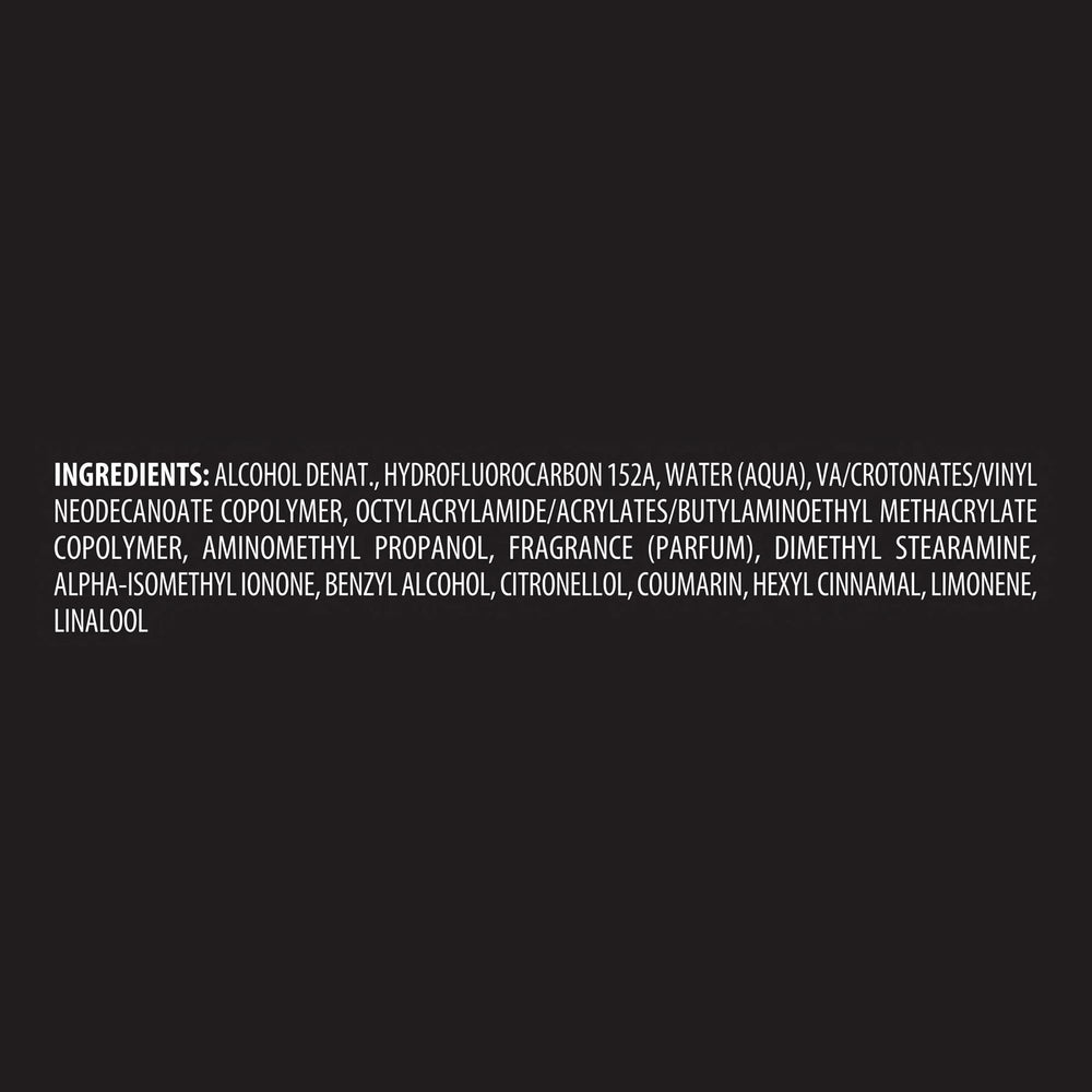 TRESemmé hairspray offers 24H frizz control for a sleek finish.