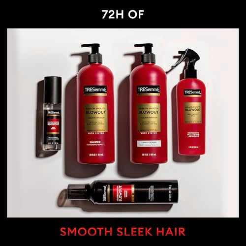 TRESemmé Keratin Smooth Conditioner angled-view bottle signaling premium salon-quality at home