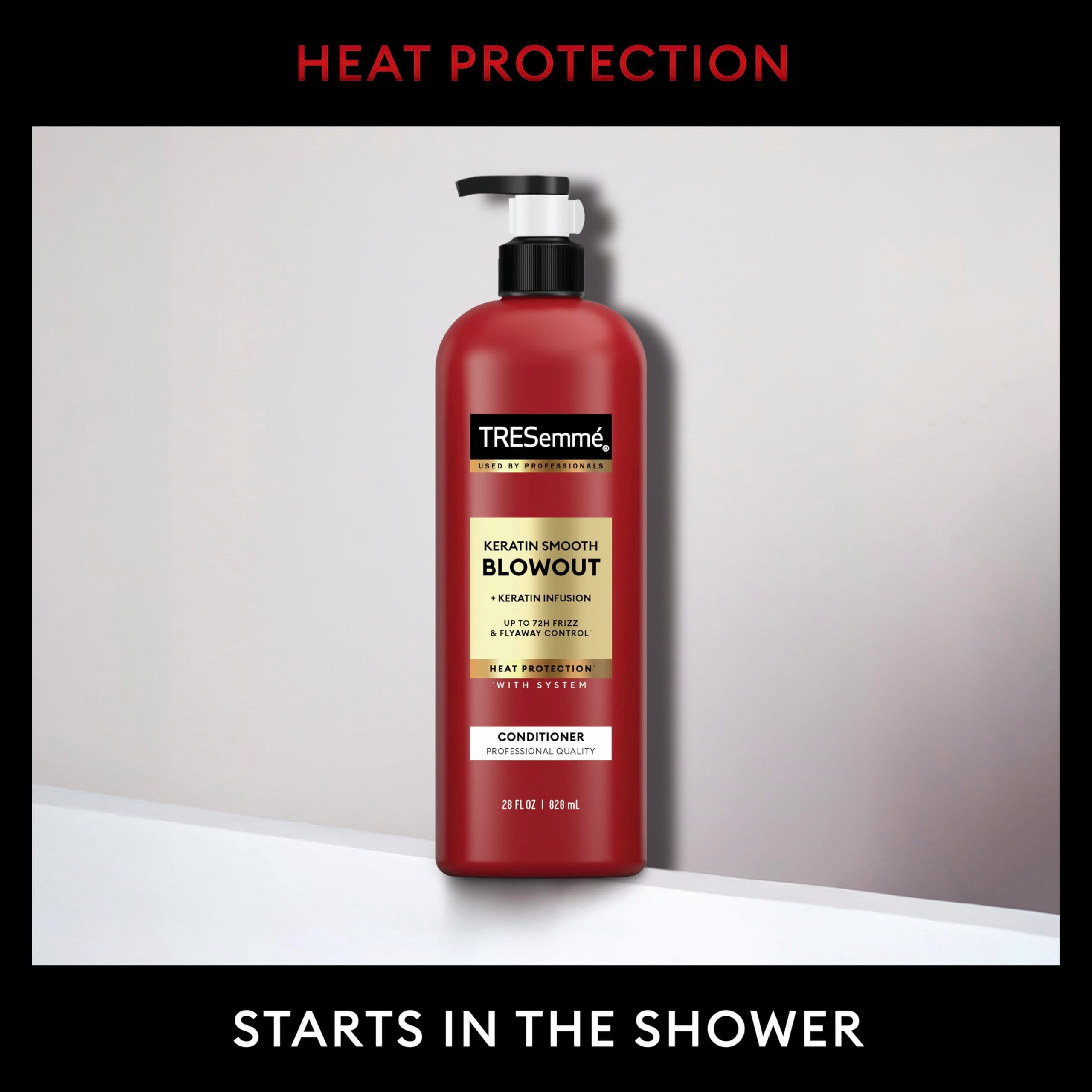 TRESemmé Keratin Smooth Conditioner cap-seal suggests freshness and product integrity