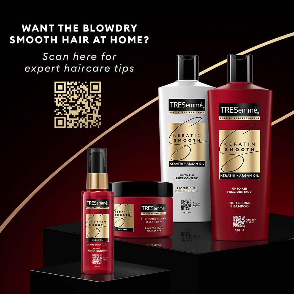 Final look shows silky movement with frizz control