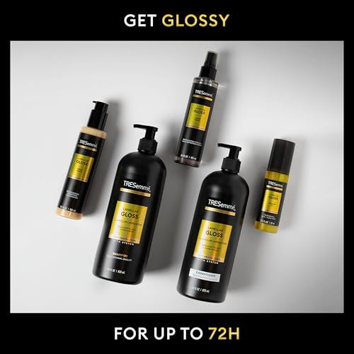 TRESemmé Lamellar Gloss collection shown within a complete routine.
