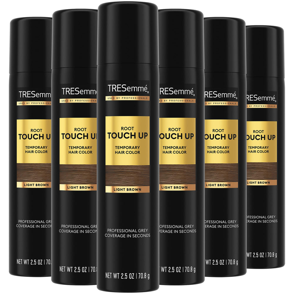 TRESemmé Light Brown Root Touch-Up Spray cap close-up for quick root concealment.
