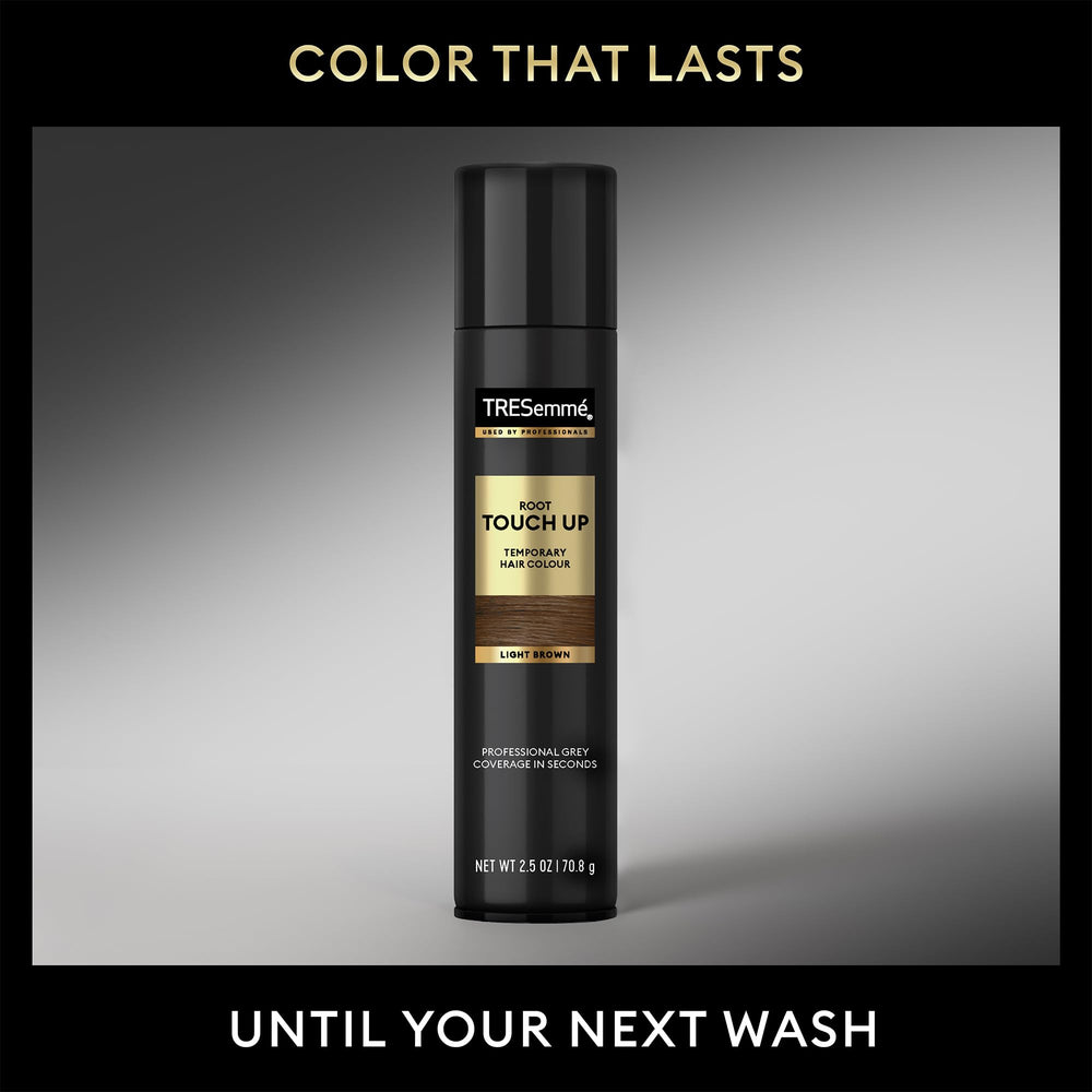 TRESemmé light brown shade blending with natural hair tones for a seamless look.