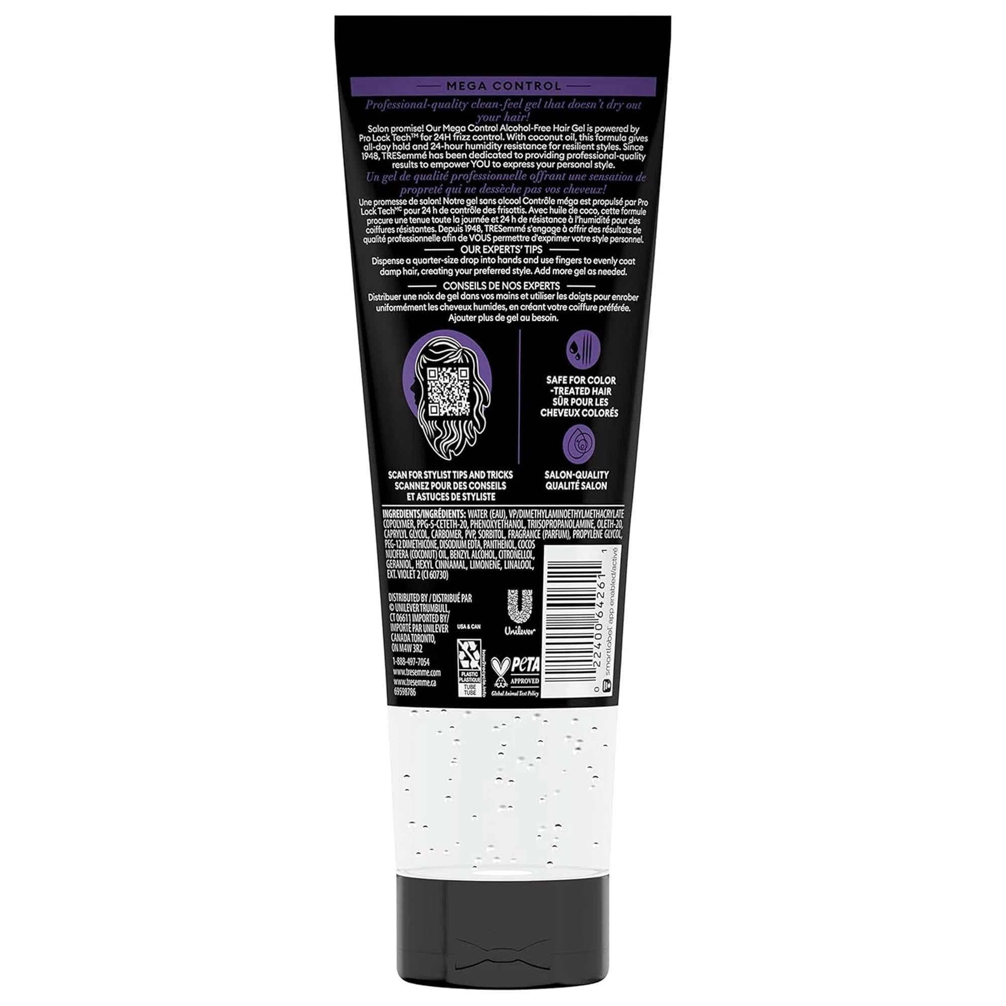 TRESemmé Mega Sculpt Gel pack of 5 bottles for salon-quality sculpted styles at home.