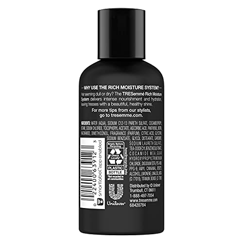 Tresemme Moisture Rich packaging showing 12-count travel set