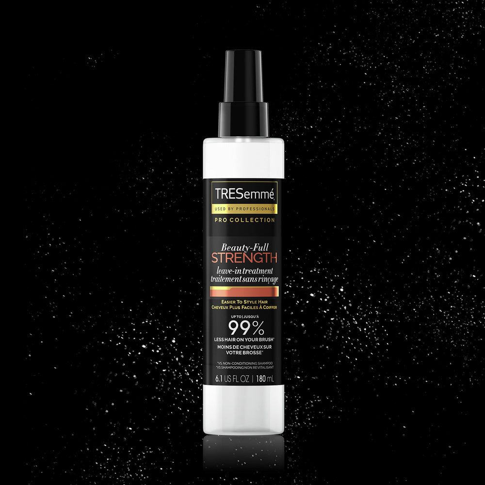 TRESemmé fuller-looking hair texture on mid-lengths.