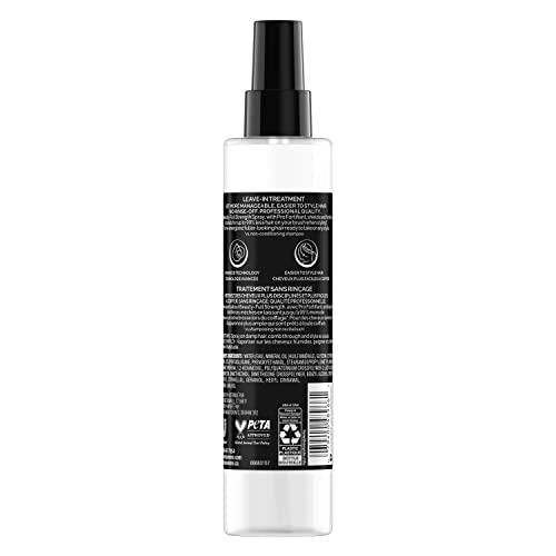 TRESemmé leave-in spray dispenser for easy application and smoother hair.