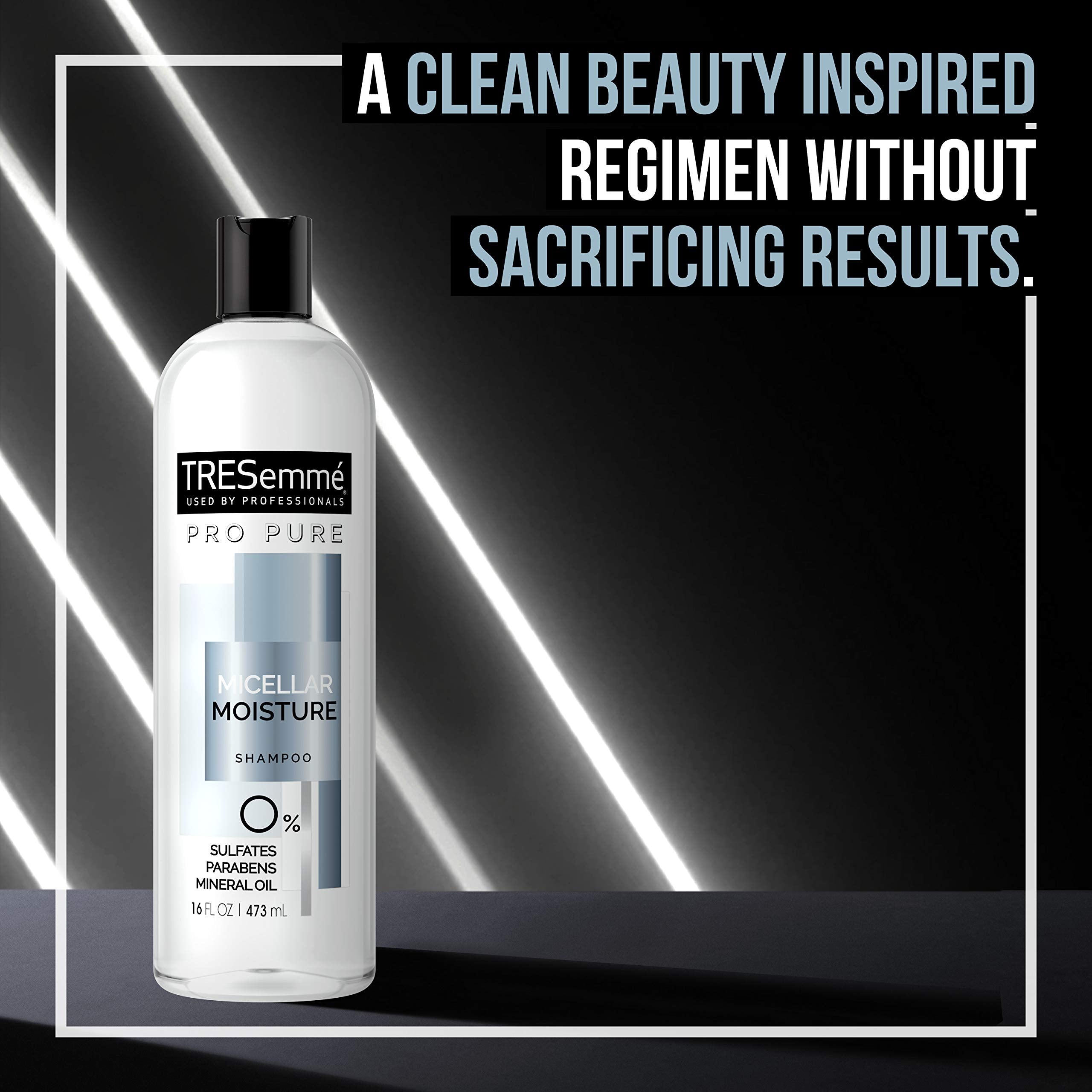 TRESemmé Pro Pure Invisible Styler on hair adds volume and silky hold.