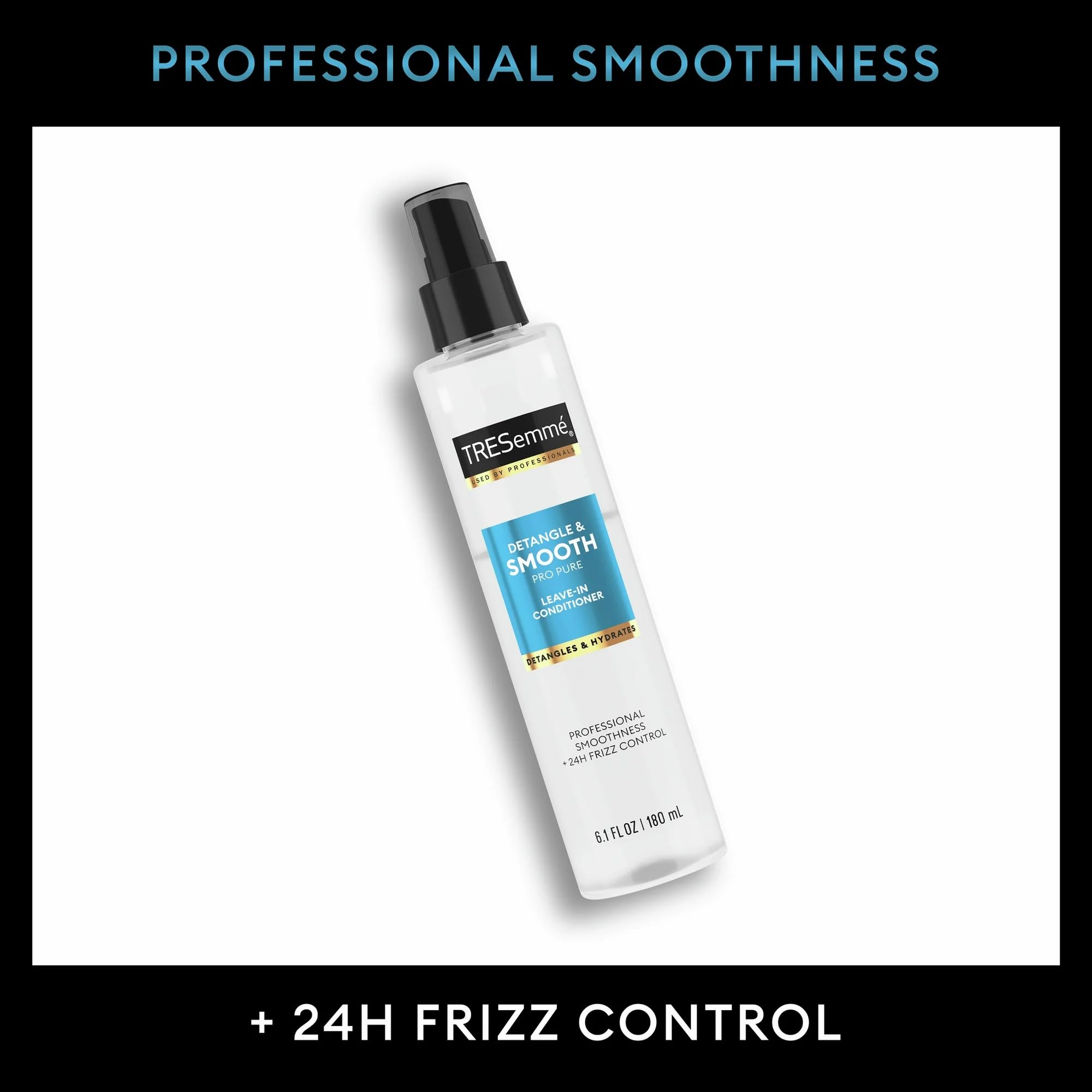 TRESemmé Pro Pure leave-in travel pack ready for gym or trip.