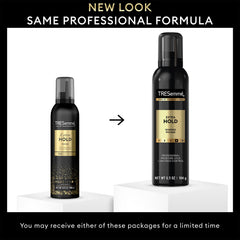 TRESemmé Shaping Mousse with hydrolyzed keratin strengthens strands during styling