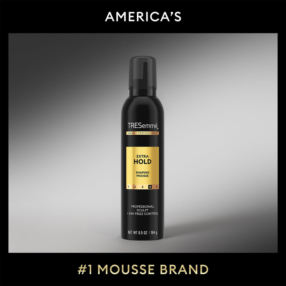 TRESemmé Shaping Mousse soft-crunch-free texture on styled hair