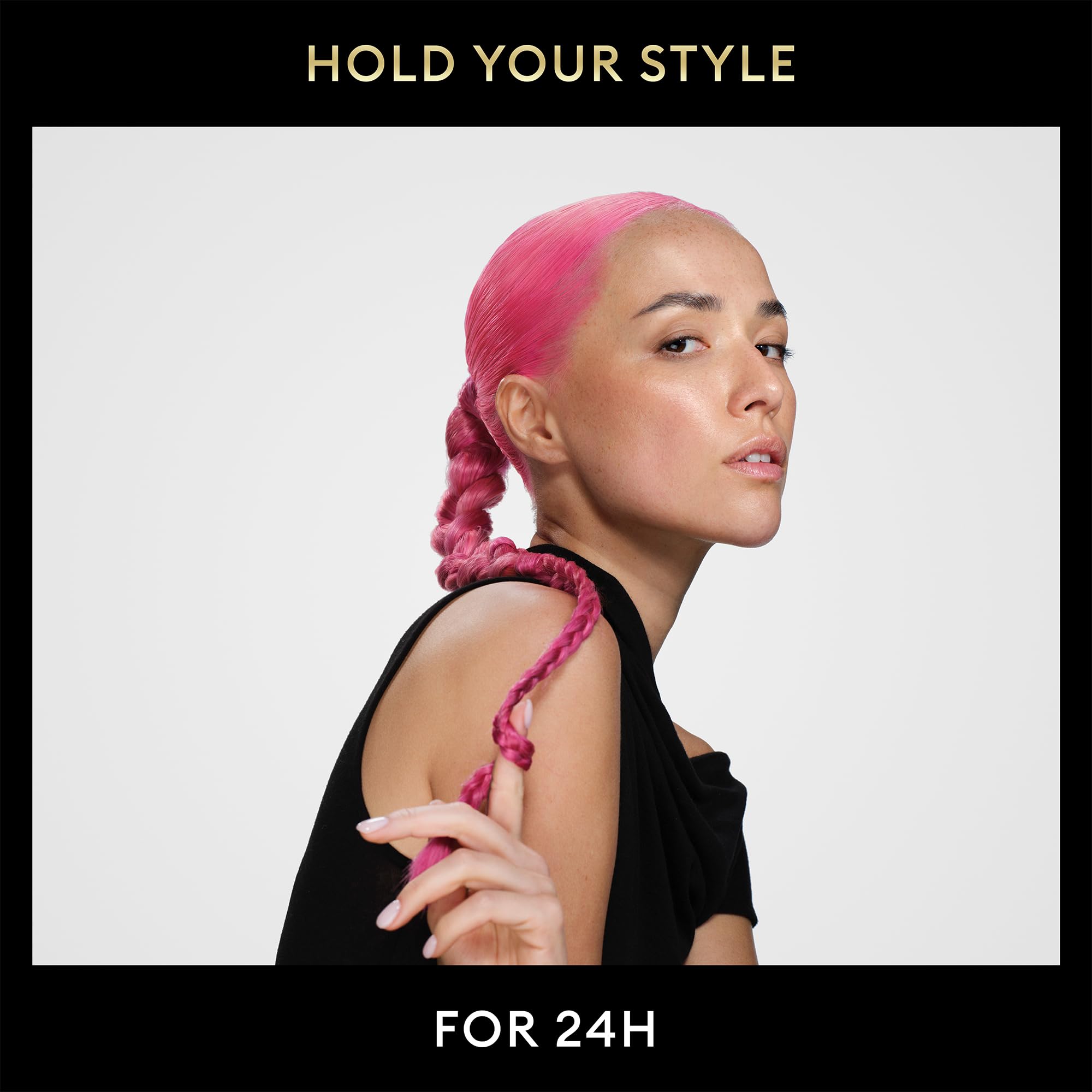 TRESemmé strong hold hairspray delivers all-day definition without stiffness.
