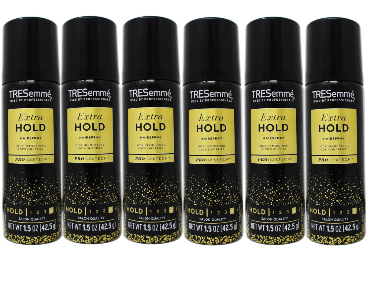 TRESemmé TRES Two Aerosol Bottle delivering extra hold for confident styling.