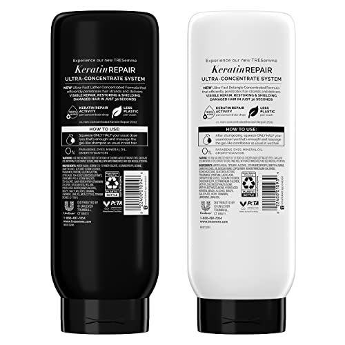 TRESemmé Ultra Keratin Repair conditioner bottle for smooth detangling
