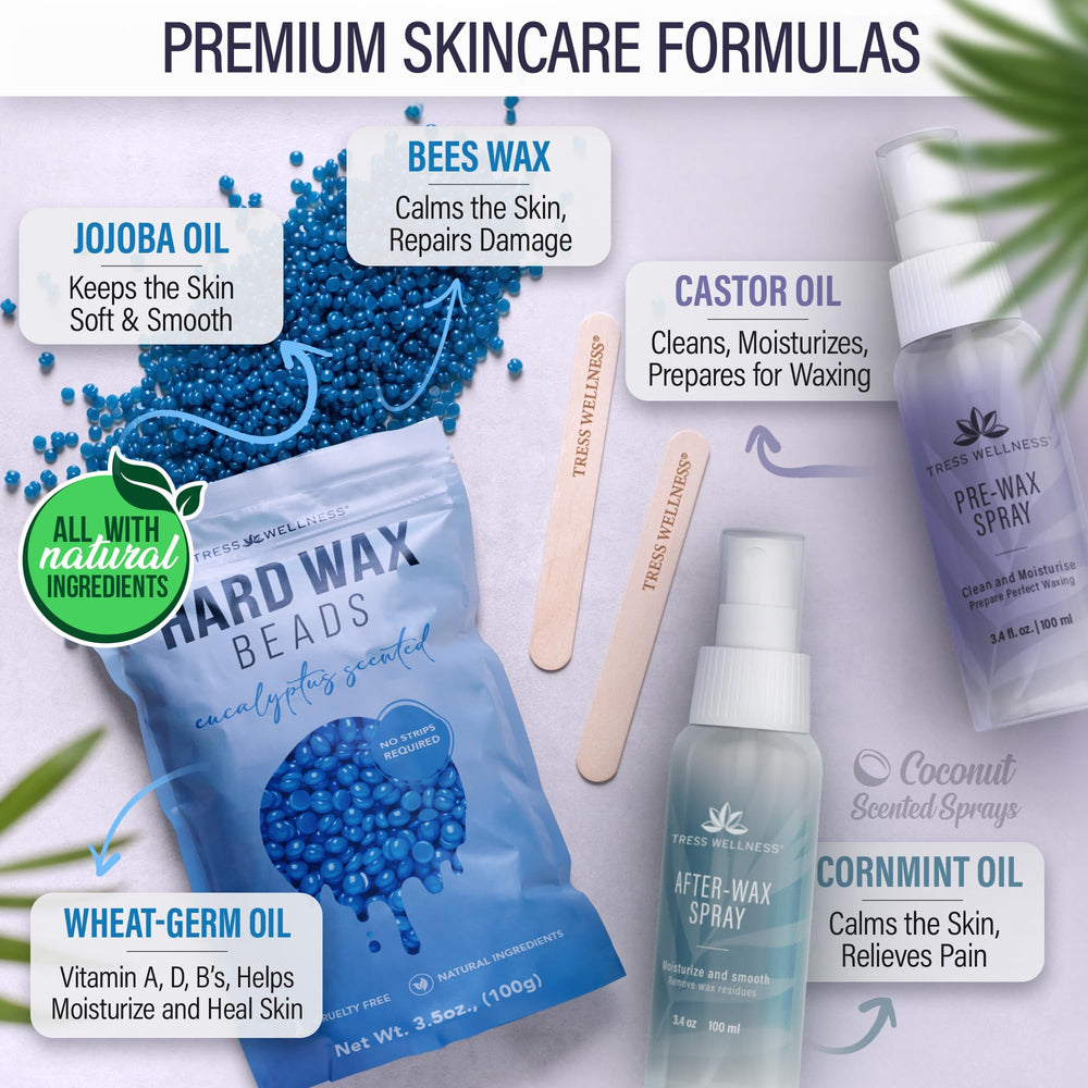 Pre-wax spray prepping skin before waxing sessions