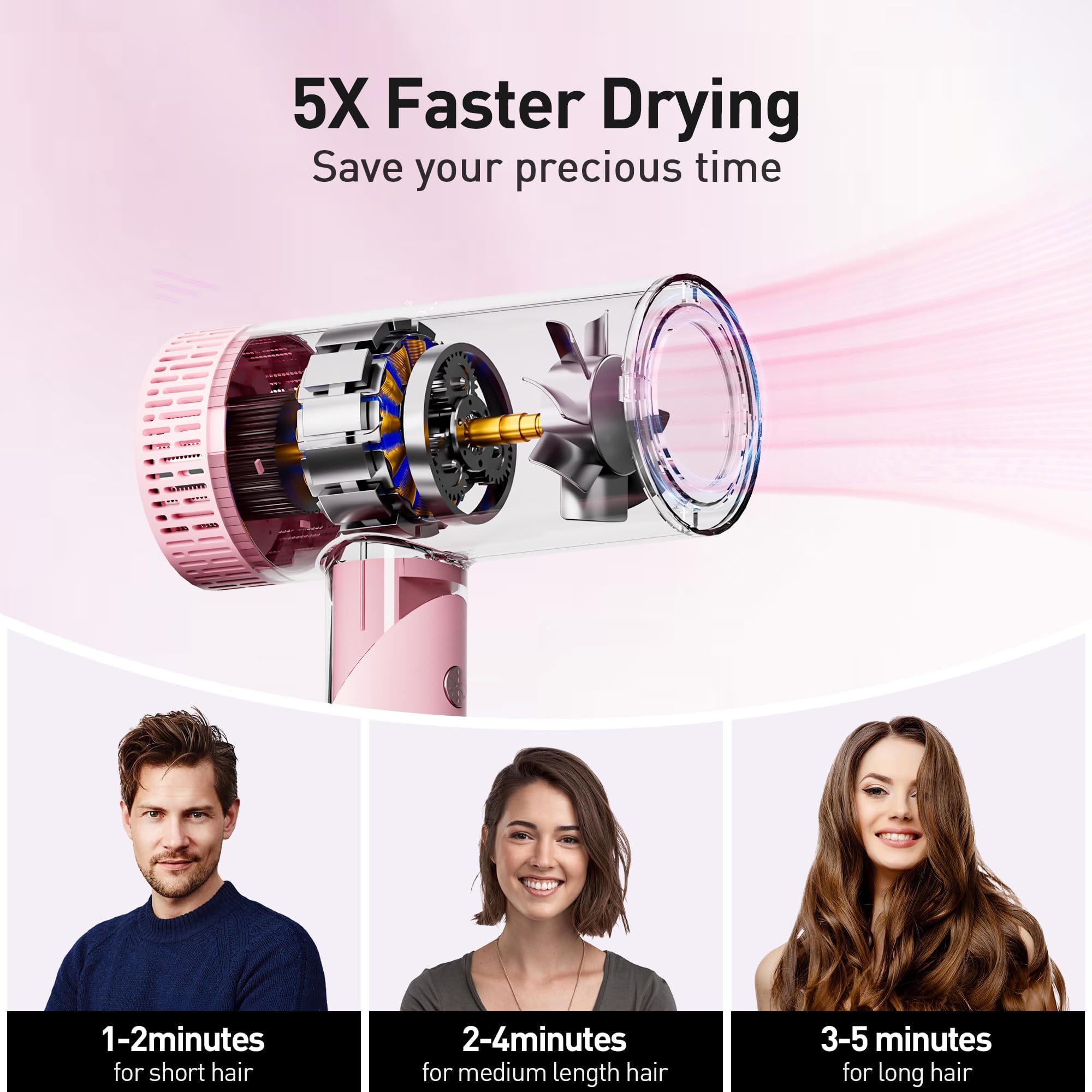 Tresses Touch nine-speed three-heat options offer versatile styling.
