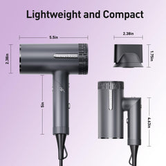 Tresses Touch hair dryer with display, precise temperature control for consistent styling.