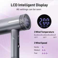 Tresses Touch hair dryer full power ionic airflow for quicker styling.