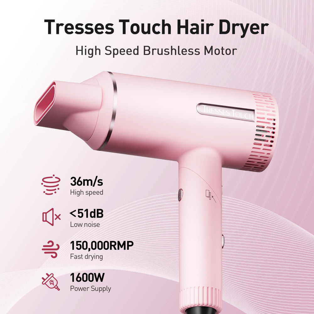 Tresses Touch lightweight body minimizes arm fatigue during use.